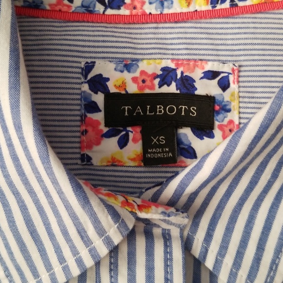 Talbots Striped Button Down - Size XS - Picture 3 of 5